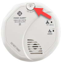 Silence button on First Alert Alarms