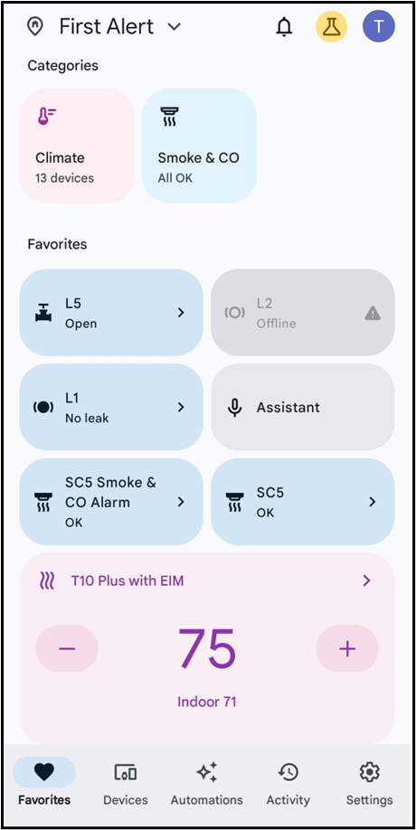 SC5 Smart Smoke & CO Alarm: How to use the Google Home and First Alert App