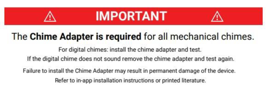 Why is my VX1 Doorbell not making my chime ring?
